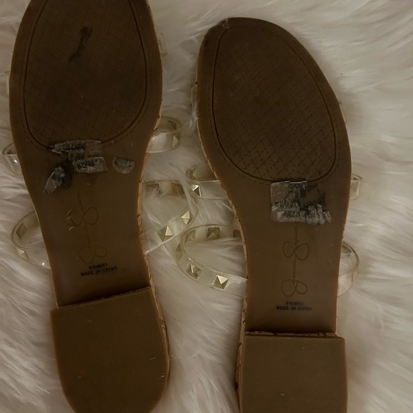 Jessica Simpson clear jelly studded gladiator sandals, 9.5 EUC - Picture 3 of 3